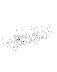 Frame Assembly Diagram and Parts List for M60-KW ROPS-53BH5D8X750-25HP-OHV Cub Cadet Lawn Tractor